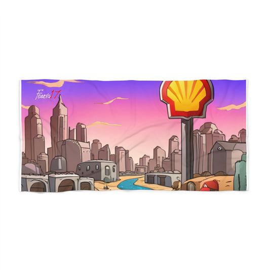 Shell Town Beach Towel