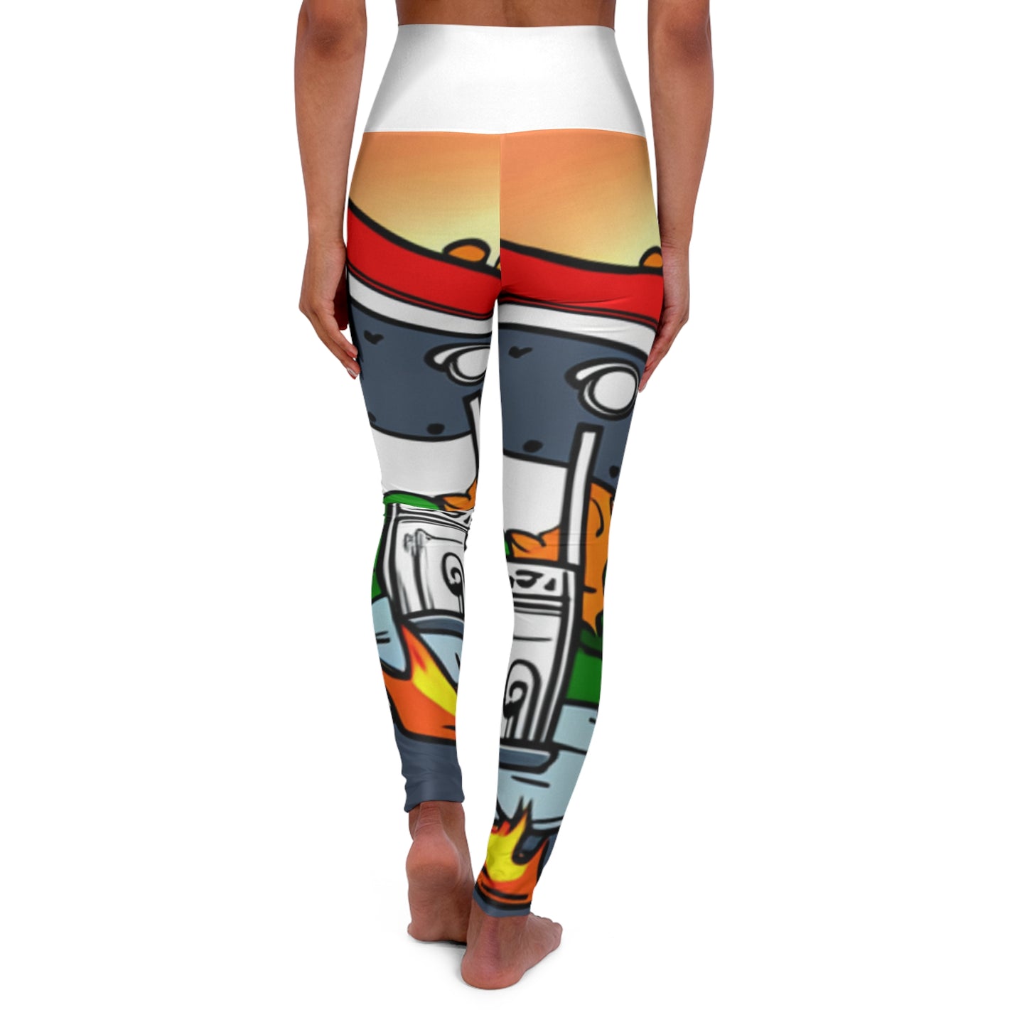 Forveva17 High Waisted Yoga Leggings (AOP)