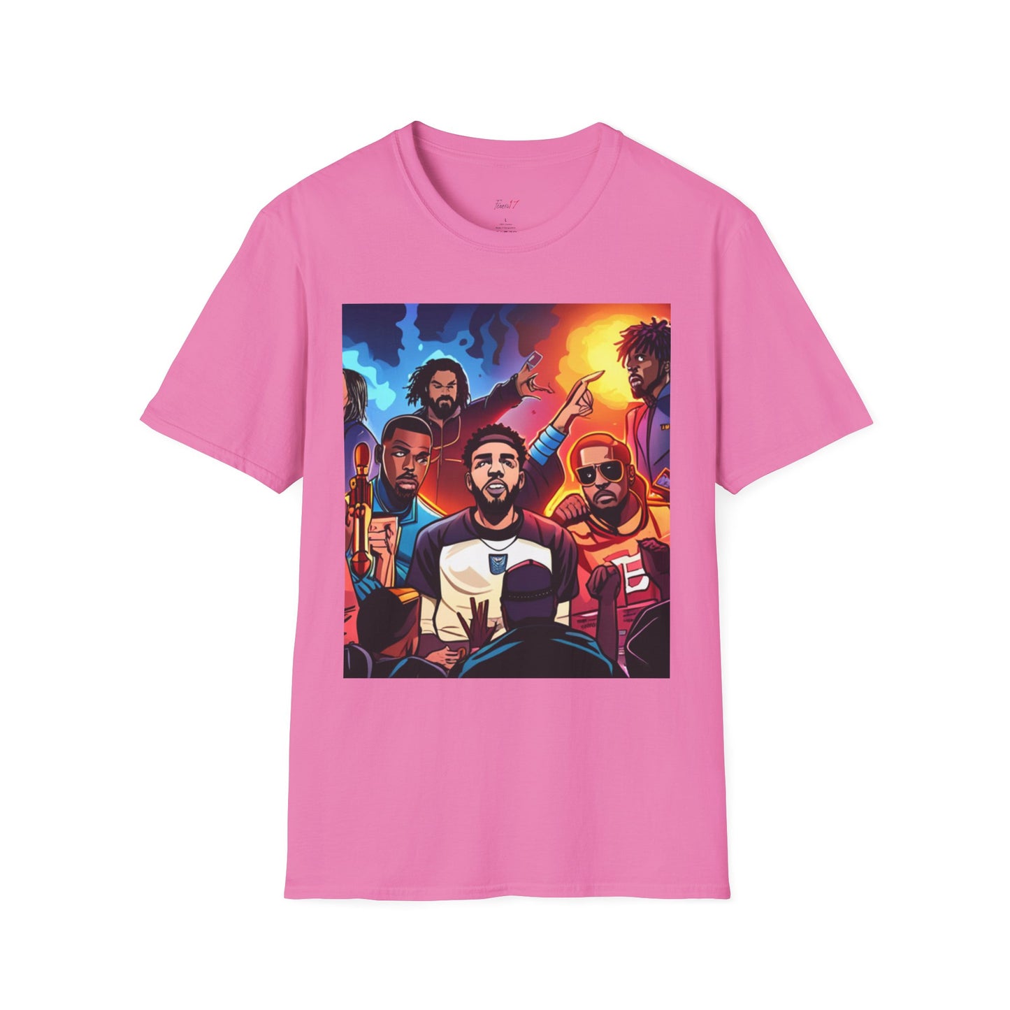 BIG 3 Unisex Softstyle T-Shirt with J Cole, Kendrick Lamar, and Drake Design