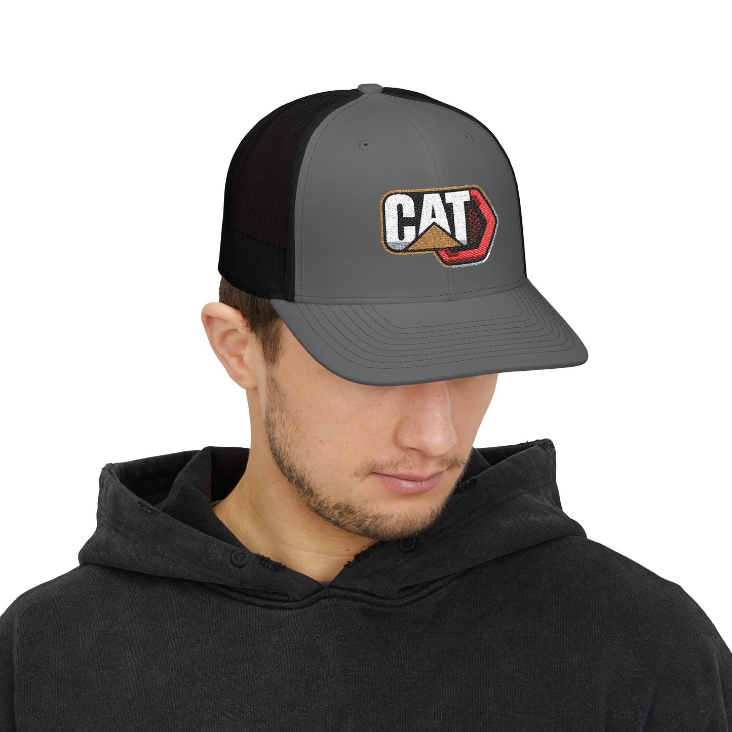 Caterpillar CAT logo embroidery Mesh Hat Cap