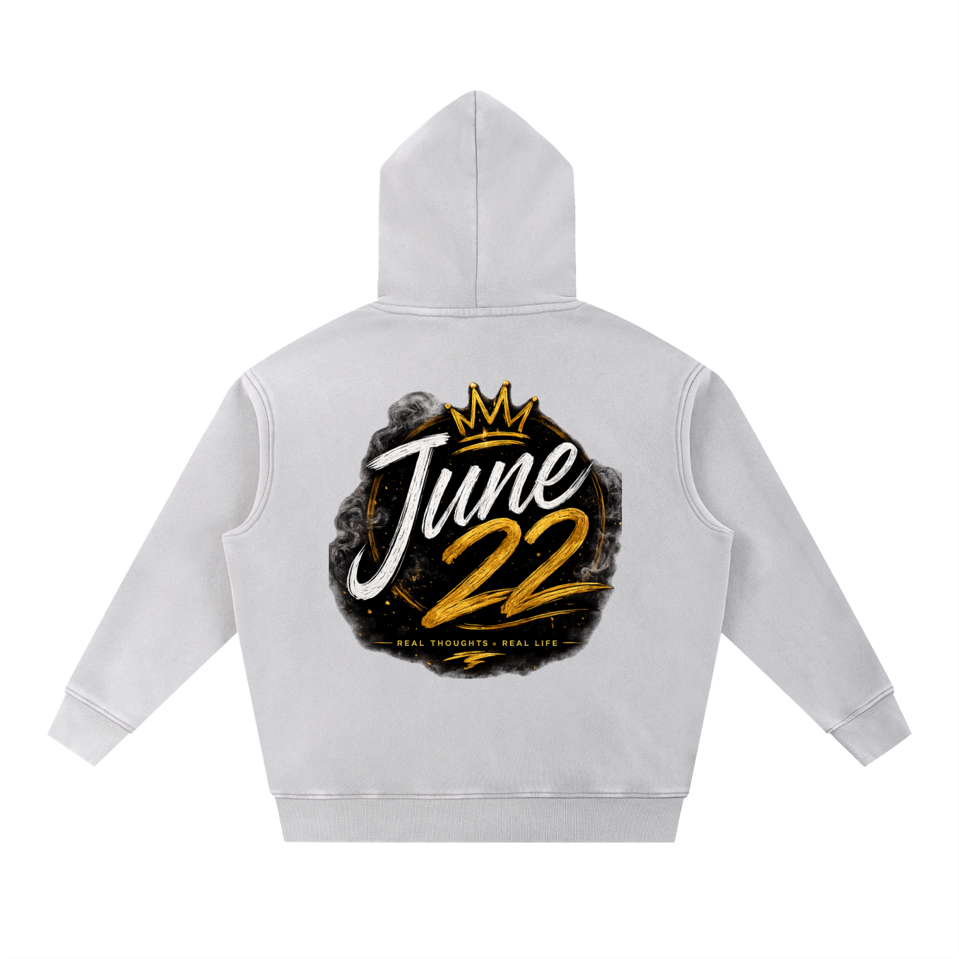 Foreva17 x June 22 Snow Wash Fleece Oversize Hoodie