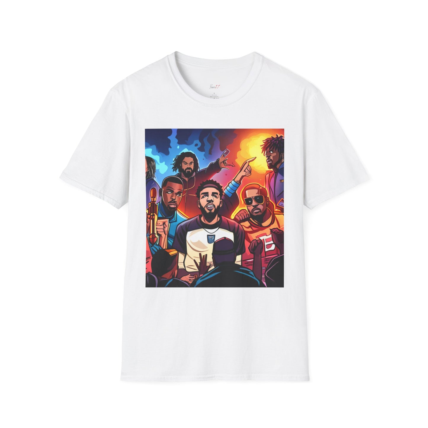 BIG 3 Unisex Softstyle T-Shirt with J Cole, Kendrick Lamar, and Drake Design