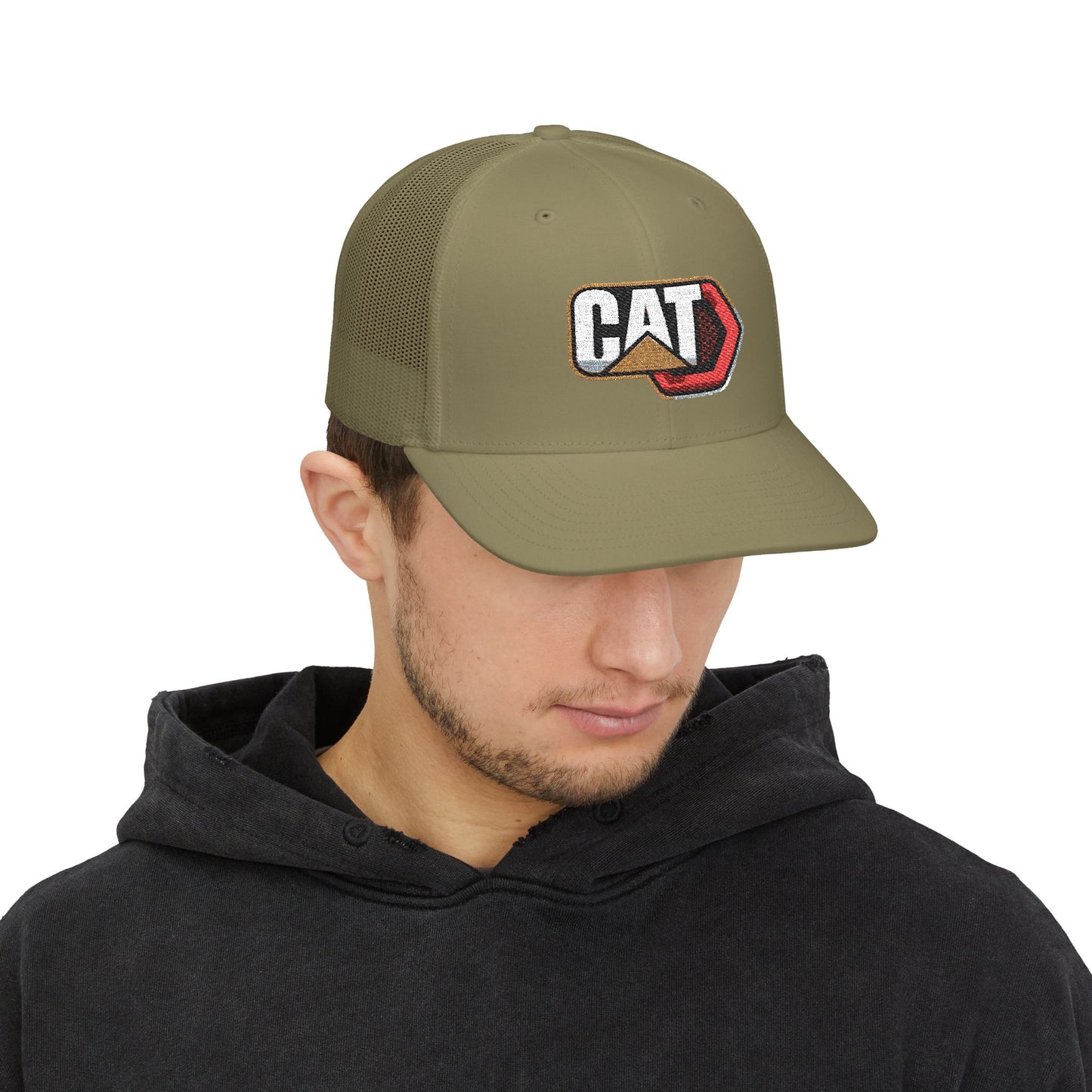 Caterpillar CAT logo embroidery Mesh Hat Cap