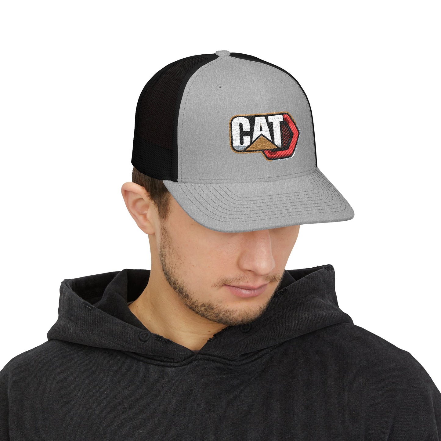 Caterpillar CAT logo embroidery Mesh Hat Cap