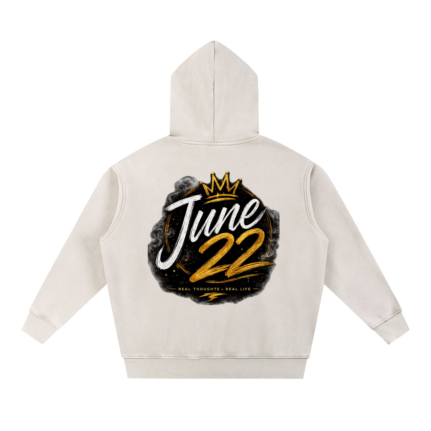 Foreva17 x June 22 Snow Wash Fleece Oversize Hoodie